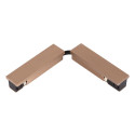 Lucide Premium LINIAL connecteur souple - Système de rail monophasé / Éclairage sur rail - Smart - 48V Track - Champagne