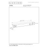 Lucide Premium LINIAL connecteur debout - Système de rail monophasé / Éclairage sur rail - Smart - 48V Track - Champagne
