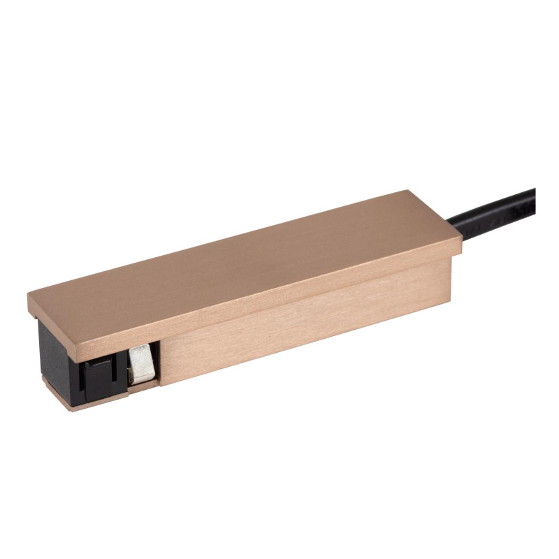 Lucide Premium LINIAL Alimentation - Système de rail monophasé / Éclairage sur rail - Smart - 48V Track - Champagne