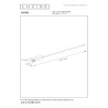 Lucide Premium LINIAL Alimentation - Système de rail monophasé / Éclairage sur rail - Smart - 48V Track - Champagne