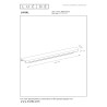Lucide Premium LINIAL Cache/couvercle - Système de rail monophasé / Éclairage sur rail - Smart - 48V Track - 10cm - Champagne