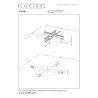 Lucide Premium LINIAL connecteur en X - Système de rail monophasé / Éclairage sur rail - Smart - 48V Track - Canon Fusil Mat