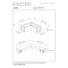 Lucide Premium LINIAL connecteur en L et Rail apparent - Smart - 48V Track -Champagne