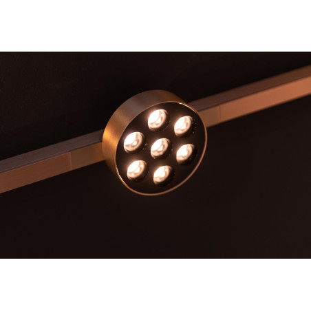 Lucide Premium LINIAL XAVI Spot sur rail  - Smart - 48V Track - LED - Champagne