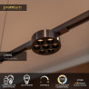 Lucide Premium LINIAL XAVI Spot sur rail - Smart - 48V Track - LED -  Canon Fusil Mat