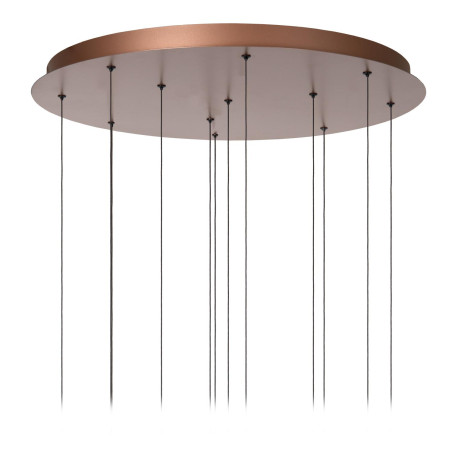 Lucide JASMINE - Suspension - Ø 75 cm - LED Dim. - CCT - 12x4,5W 2200K/3300K - Cuivre - Premium