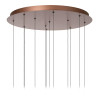 Lucide JASMINE - Suspension - Ø 75 cm - LED Dim. - CCT - 12x4,5W 2200K/3300K - Cuivre - Premium