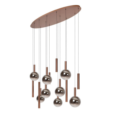 Lucide JASMINE - Suspension - LED Dim. - CCT - 14x4,4W 2200K/3300K - Cuivre - Premium
