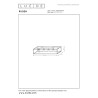 Lucide RUBEN - Plafonnier - 4xE27 - Noir - L 90 x P 20 x H 22,5 cm