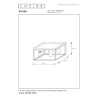 Lucide RUBEN - Plafonnier - 4xE27 - Noir - L 36 x P 36 x H 22 cm