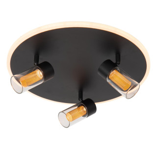Lucide EVERINA - Plafonnier - Ø 40 cm - LED Dim. - CCT - 2200K/6500K - Noir - Essential