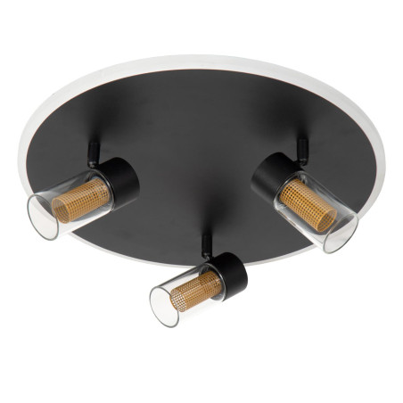 Lucide EVERINA - Plafonnier - Ø 40 cm - LED Dim. - CCT - 2200K/6500K - Noir - Essential
