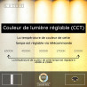 Lucide EVERINA - Plafonnier - Ø 40 cm - LED Dim. - CCT - 2200K/6500K - Noir - Essential