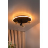 Lucide EVERINA - Plafonnier - Ø 40 cm - LED Dim. - CCT - 2200K/6500K - Noir - Essential