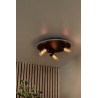 Lucide EVERINA - Plafonnier - Ø 40 cm - LED Dim. - CCT - 2200K/6500K - Noir - Essential