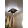 Lucide EVERINA - Plafonnier - Ø 40 cm - LED Dim. - CCT - 2200K/6500K - Noir - Essential