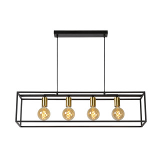 Lucide RUBEN - Suspension - 4xE27 - Noir
