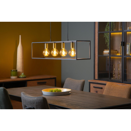 Lucide RUBEN - Suspension - 4xE27 - Noir