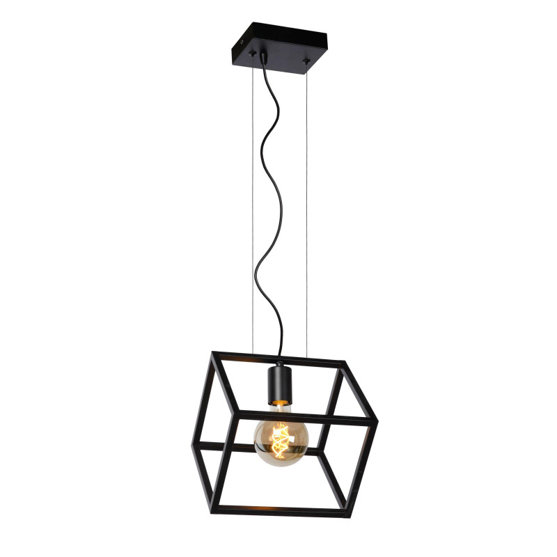 Lucide FABIAN - Suspension - 1xE27 - Noir