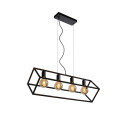Lucide FABIAN - Suspension - 4xE27 - Noir