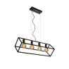 Lucide FABIAN - Suspension - 4xE27 - Noir