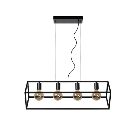 Lucide FABIAN - Suspension - 4xE27 - Noir