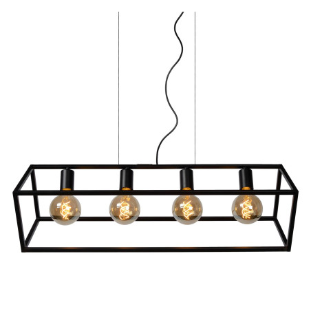 Lucide FABIAN - Suspension - 4xE27 - Noir