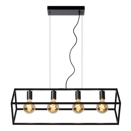 Lucide FABIAN - Suspension - 4xE27 - Noir