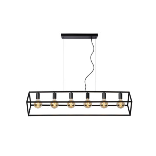 Lucide FABIAN - Suspension - 6xE27 - Noir