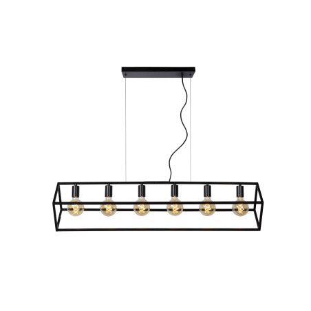 Lucide FABIAN - Suspension - 6xE27 - Noir