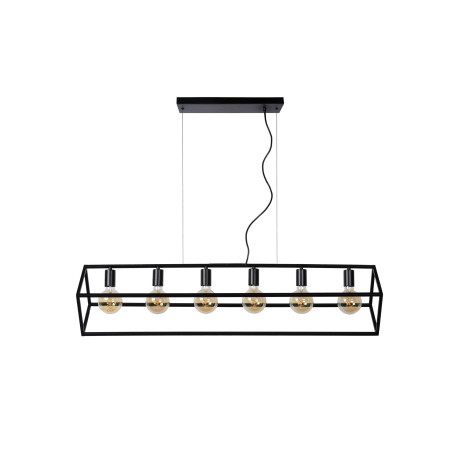 Lucide FABIAN - Suspension - 6xE27 - Noir