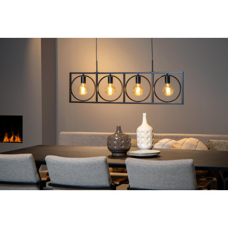 Lucide SUUS - Suspension - 4xE27 - Noir
