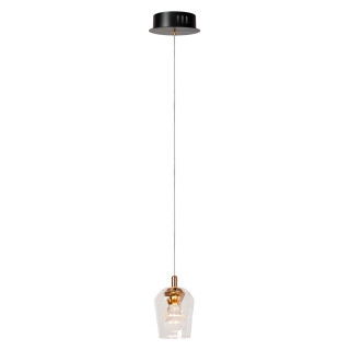 Lucide BERLIANE - Suspension - Ø 12 cm - LED Dim. - 1x4W 2700K - Avec module LED remplaçable - Transparent - Essential