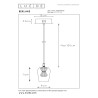 Lucide BERLIANE - Suspension - Ø 12 cm - LED Dim. - 1x4W 2700K - Avec module LED remplaçable - Transparent - Essential