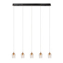 Lucide BERLIANE - Suspension - LED Dim. - 5x4W 2700K - Avec module LED remplaçable - Transparent - Essential