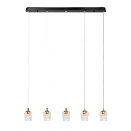 Lucide BERLIANE - Suspension - LED Dim. - 5x4W 2700K - Avec module LED remplaçable - Transparent - Essential