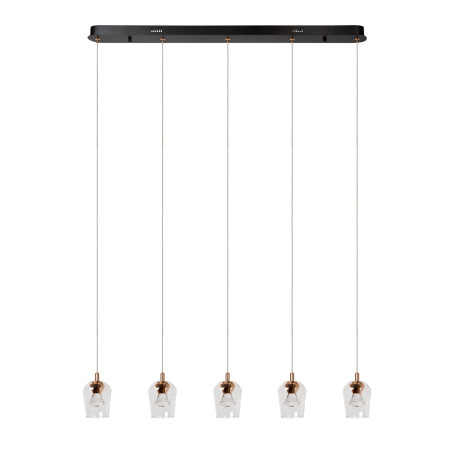 Lucide BERLIANE - Suspension - LED Dim. - 5x4W 2700K - Avec module LED remplaçable - Transparent - Essential