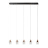 Lucide BERLIANE - Suspension - LED Dim. - 5x4W 2700K - Avec module LED remplaçable - Transparent - Essential