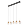 Lucide BERLIANE - Suspension - LED Dim. - 5x4W 2700K - Avec module LED remplaçable - Transparent - Essential