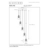 Lucide BERLIANE - Suspension - Ø 34 cm - LED Dim. - 5x4W 2700K - Avec module LED remplaçable - Transparent - Essential