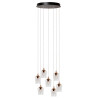Lucide BERLIANE - Suspension - Ø 39 cm - LED Dim. - 7x4W 2700K - Avec module LED remplaçable - Transparent - Essential