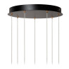 Lucide BERLIANE - Suspension - Ø 39 cm - LED Dim. - 7x4W 2700K - Avec module LED remplaçable - Transparent - Essential