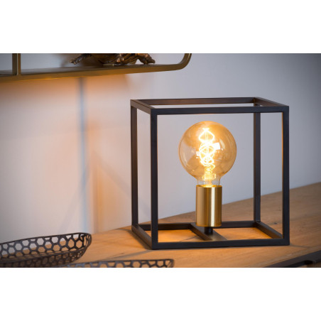 Lucide RUBEN - Lampe de table - 1xE27 - Noir