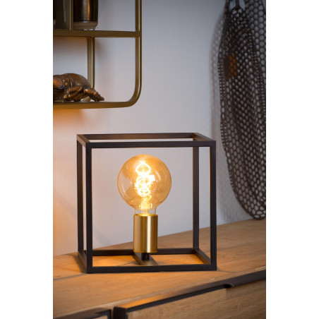 Lucide RUBEN - Lampe de table - 1xE27 - Noir