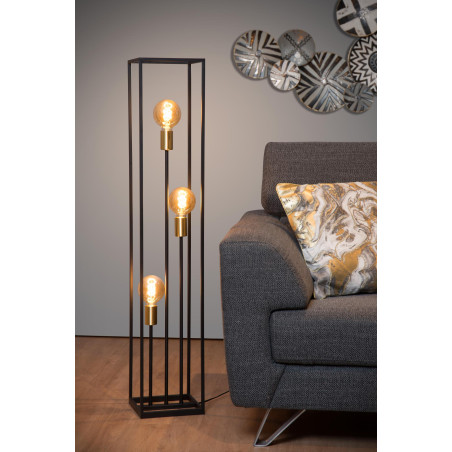 Lucide RUBEN - Lampadaire - 3xE27 - Noir