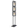 Lucide LUUK - Lampadaire - 3xE27 - Noir