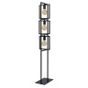 Lucide LUUK - Lampadaire - 3xE27 - Noir
