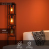Lucide LUUK - Lampadaire - 3xE27 - Noir