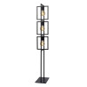 Lucide LUUK - Lampadaire - 3xE27 - Noir
