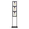 Lucide LUUK - Lampadaire - 3xE27 - Noir